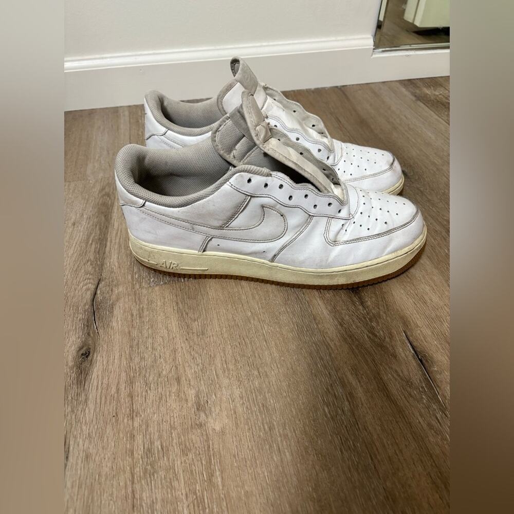 Nike Air Force 1 White Sneakers Men’s Size 14 Beaters No Laces